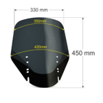 DL V-Strom_windshield_DL650_wymiara