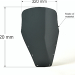 Szyba_turystyczna_TDM850_windshield newway_wymiara