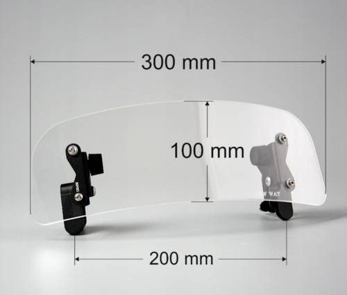 DEFLEKTOR MOTOCYKLOWY 30X10 BEZBARWNY – 3 – NEW WAY