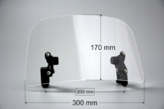 Deflektor 30x17cm motocyklowy uniwersalny – C-SHAPE