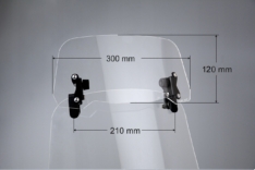 Deflektor 30x12cm motocyklowy uniwersalny – V-SHAPE