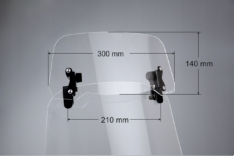Deflektor 30x14cm motocyklowy uniwersalny – V-SHAPE