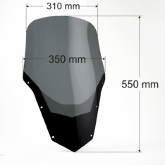 Szyba do FZ6 Fazer S2 2007-2009 turystyczna