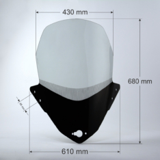 Dink Street 125/300 motorcycle windshield