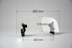 Deflektor 30x12cm motocyklowy uniwersalny – C-SHAPE